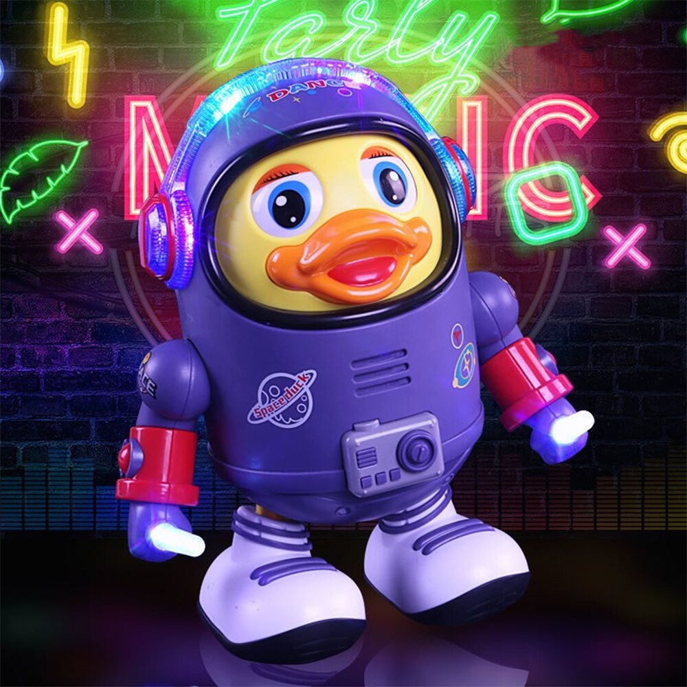 Luminous Dancing Duck - Interactive Space Toy With Music And Light